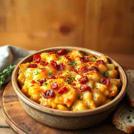 Hearty Potato Casserole with Bacon & Cheese - Best Kugelis Recipe